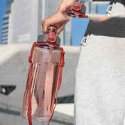 High Temperature Resistant Plastic Straw Water Cup Sports Bottle